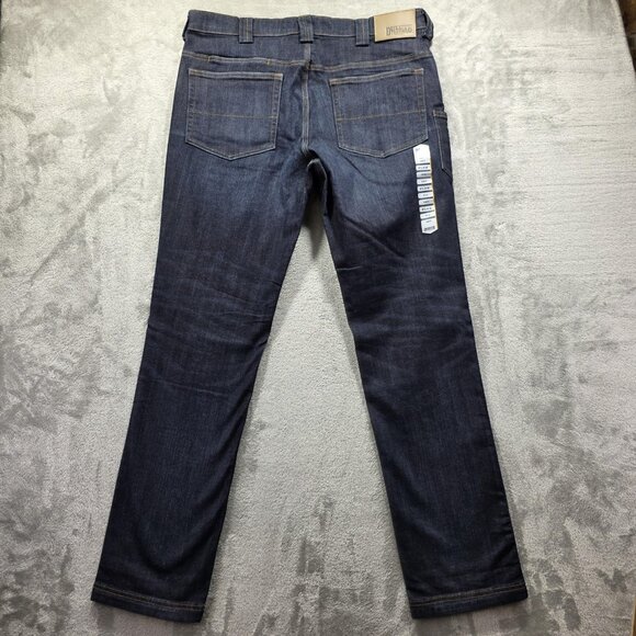 Duluth Trading Co Jeans Mens 36x34 Blue Ballroom Double Flex Slim Fit Denim - Picture 2 of 12